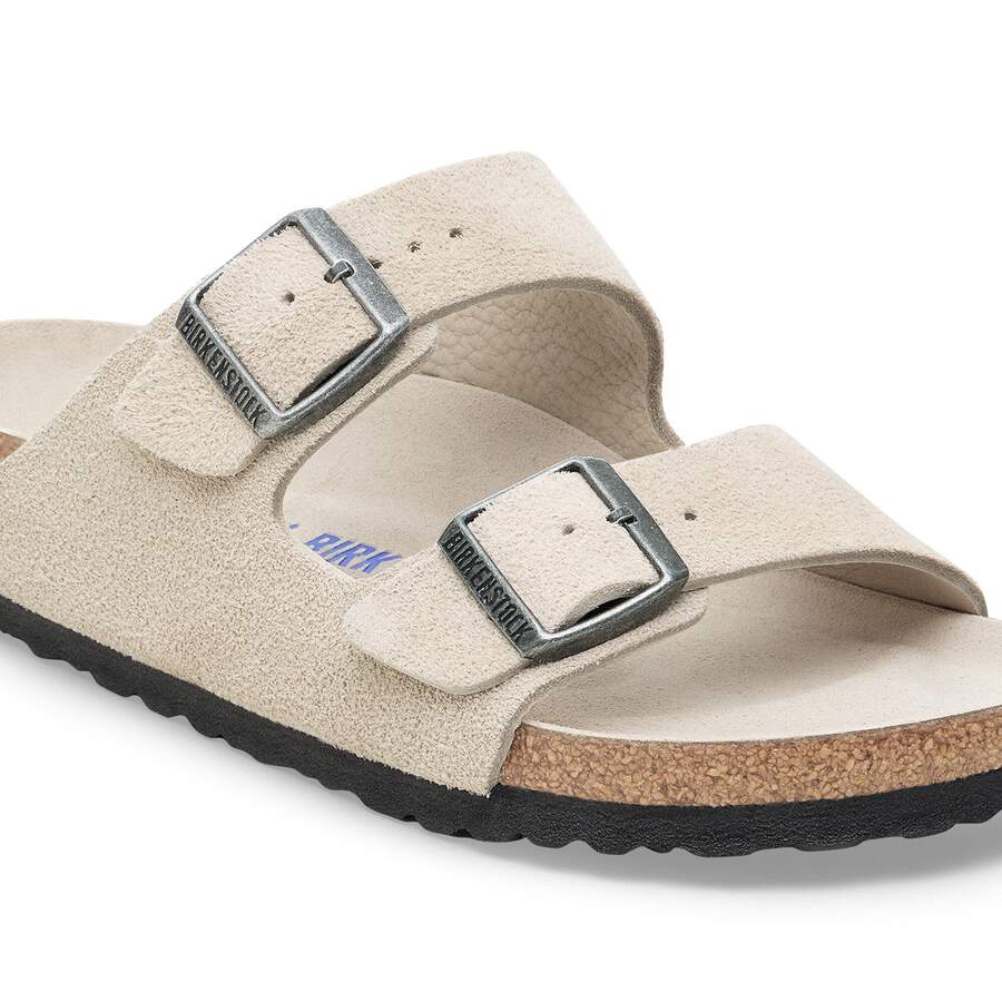 Arizona Soft Footbed Suede Leather - Oyster Tonal