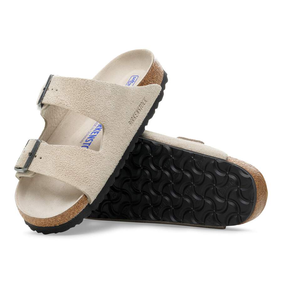 Arizona Soft Footbed Suede Leather - Oyster Tonal