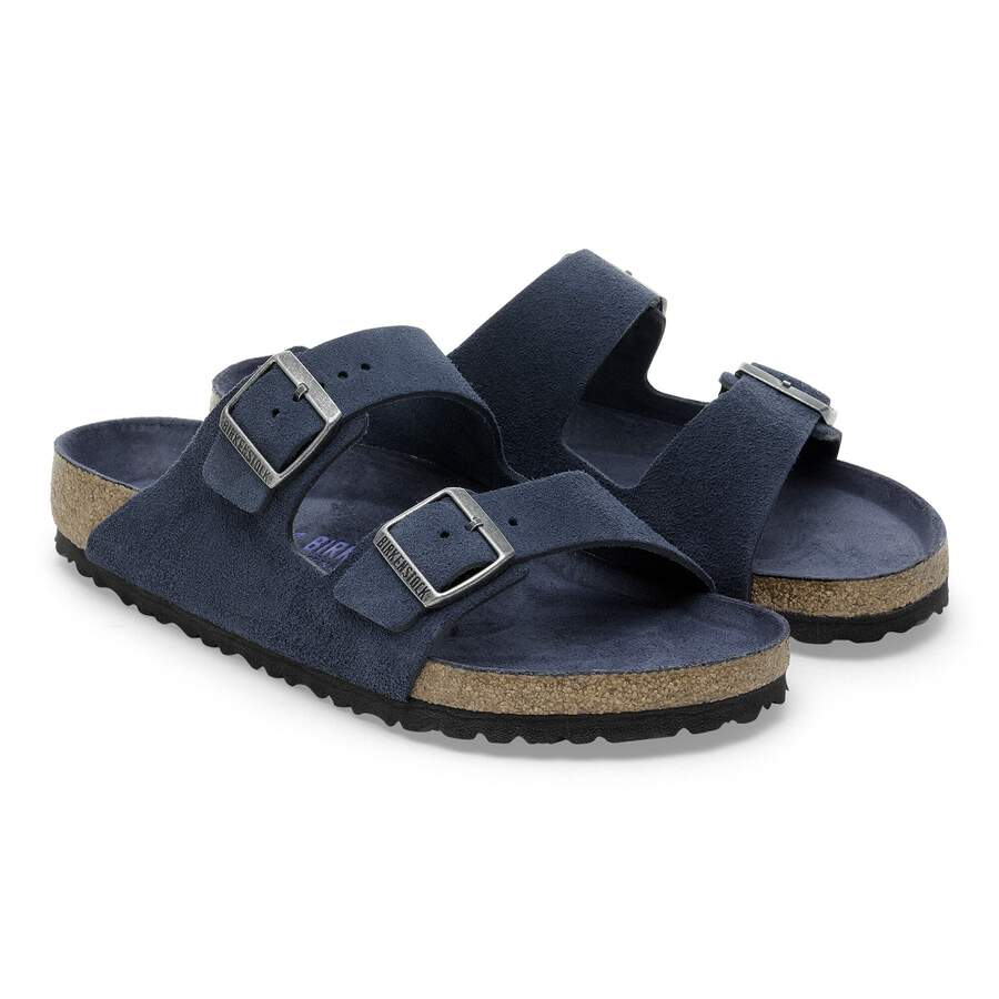 Arizona Soft Footbed Suede Leather - New Navy Tonal