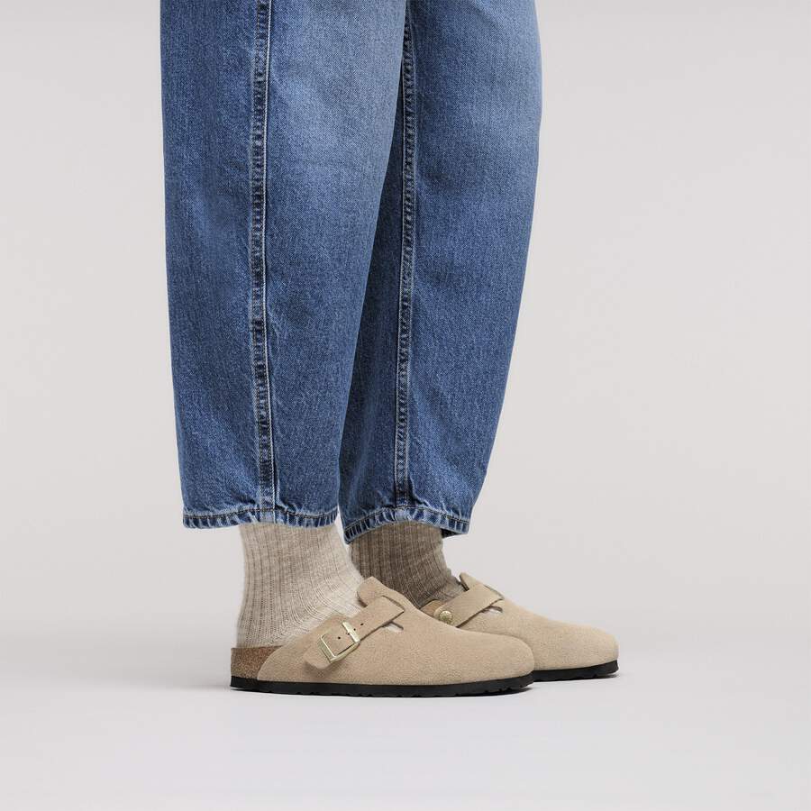 Boston Suede Leather - Sandcastle