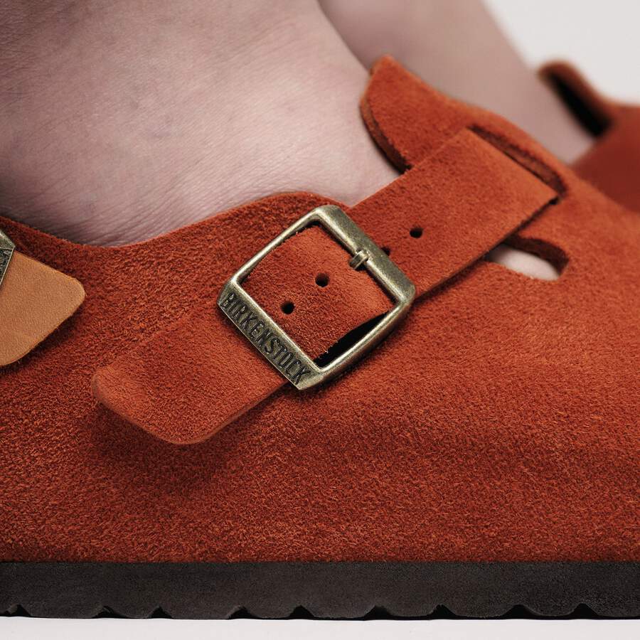 Tokio Suede Leather - Rust Brown