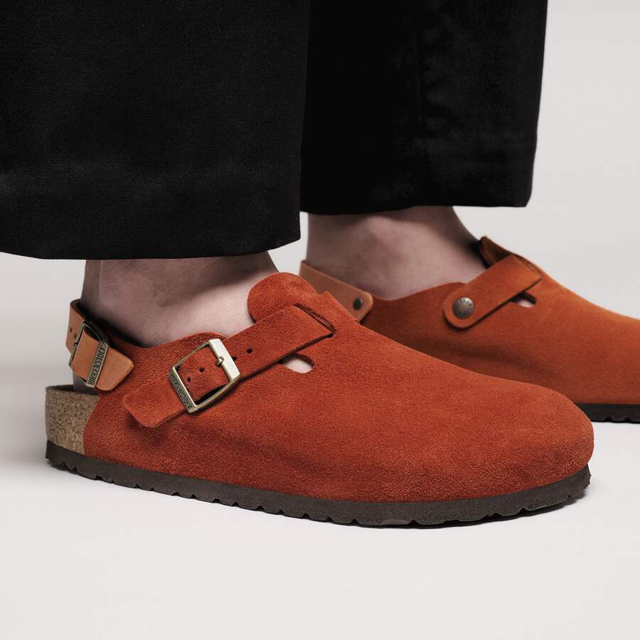 Tokio Suede Leather - Rust Brown
