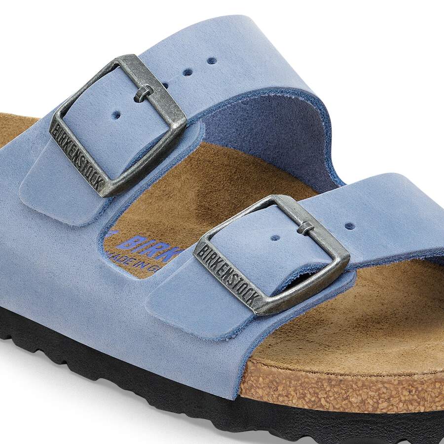 Arizona Soft Footbed Natural Leather Oiled - Elemental Blue