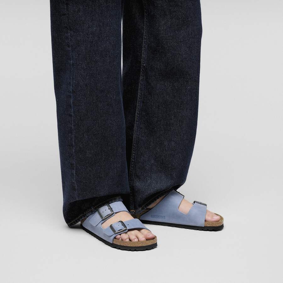 Arizona Soft Footbed Natural Leather Oiled - Elemental Blue