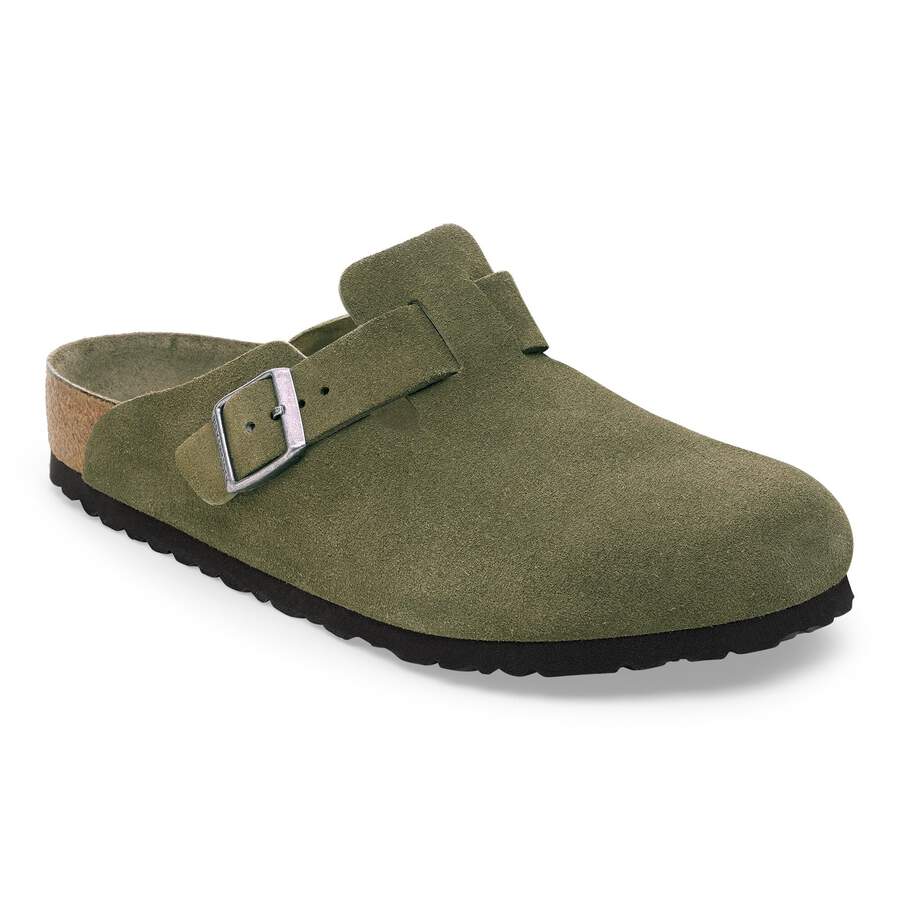 Boston Soft Footbed Suede Leather - Thyme Tonal