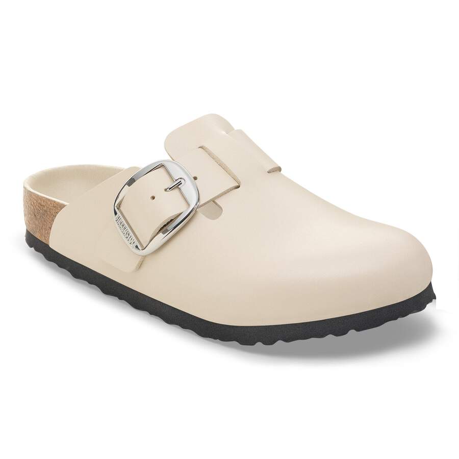Boston Big Buckle Natural Leather - Oyster Dressy Leather