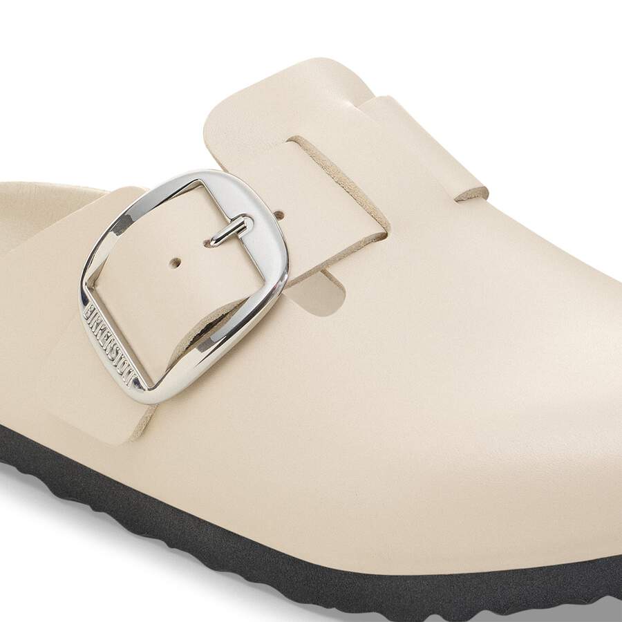 Boston Big Buckle Natural Leather - Oyster Dressy Leather
