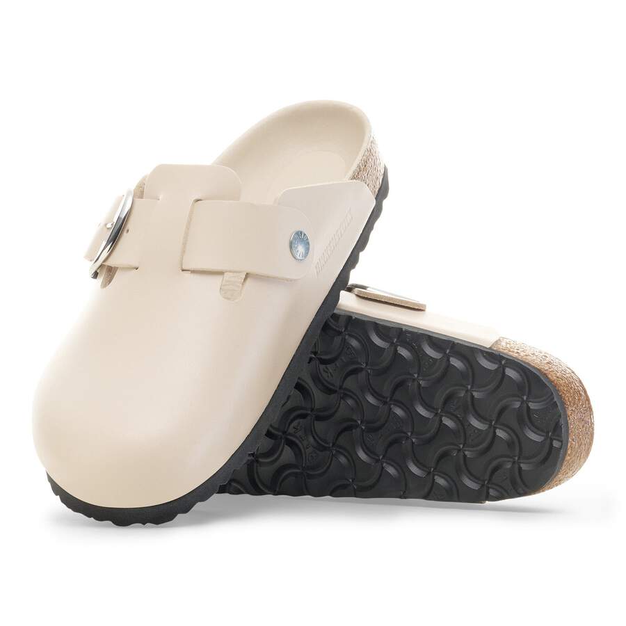 Boston Big Buckle Natural Leather - Oyster Dressy Leather