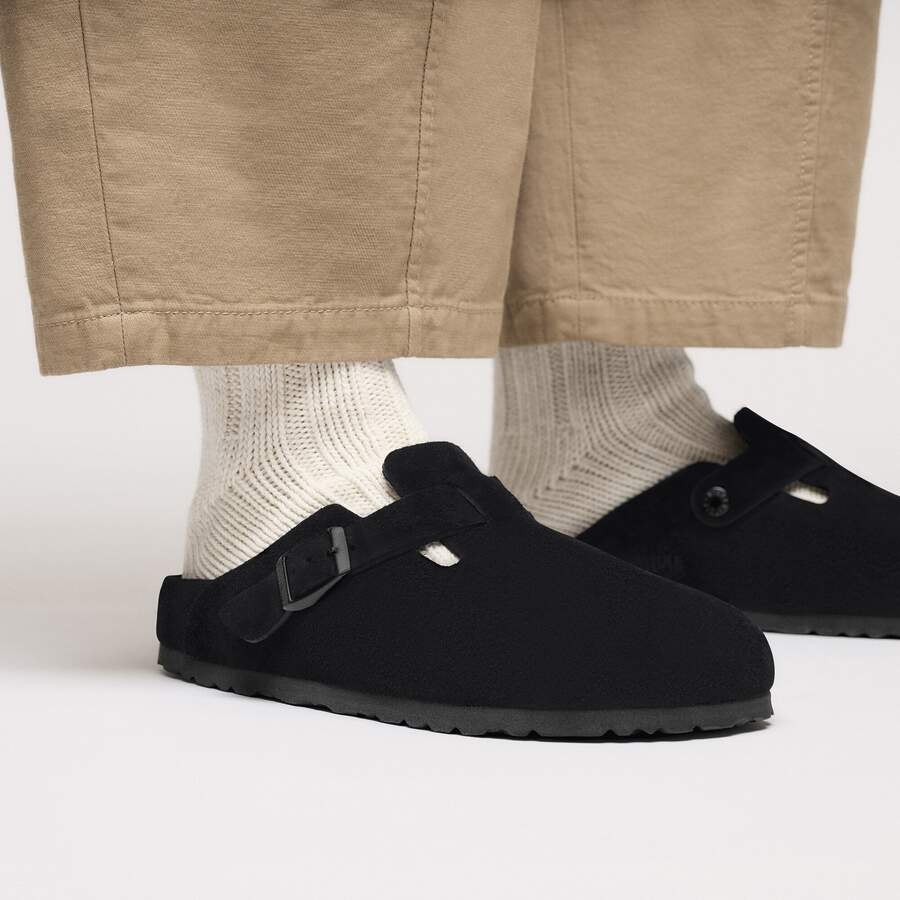 Boston Suede Leather - Black