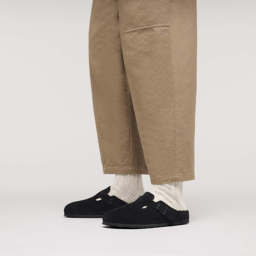 Boston Suede Leather - Black