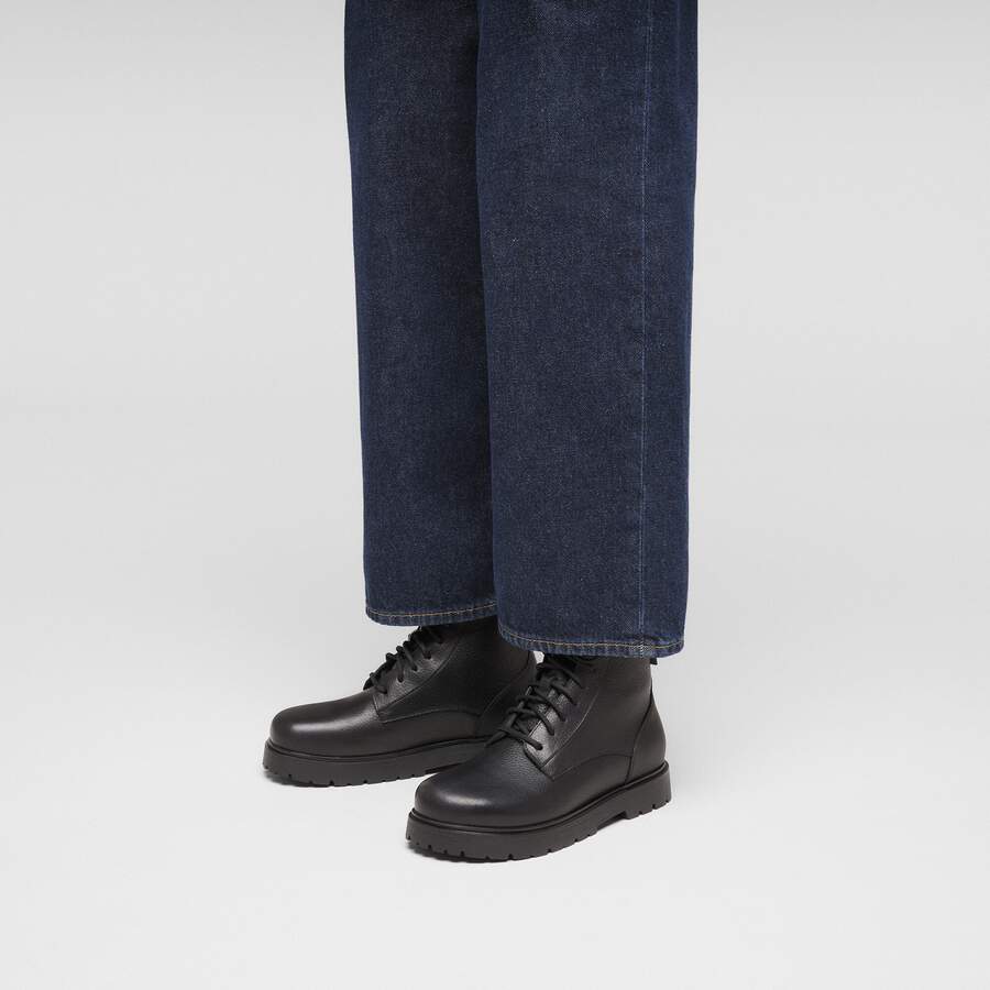 Highwood Mid Waterproof Natural Leather - Black
