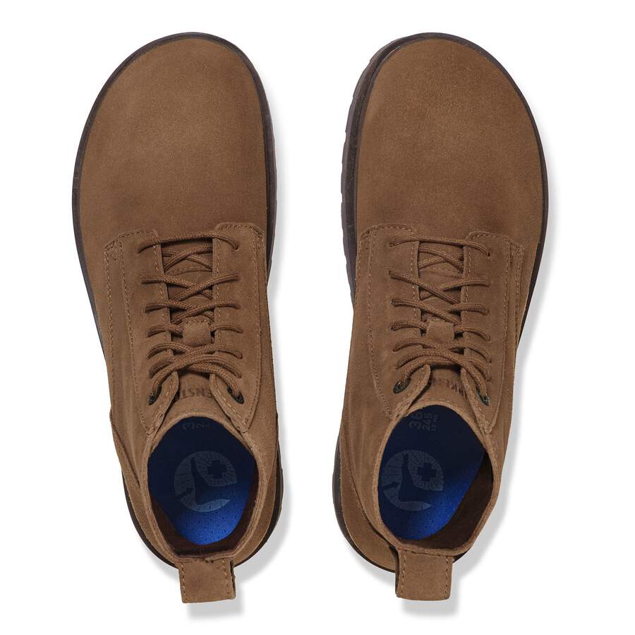 Highwood Lace Mid Men Suede Leather - Dark Tea