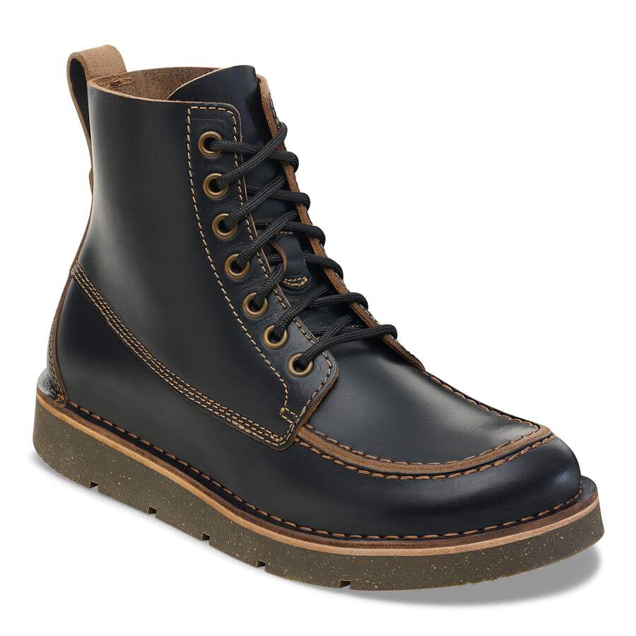 Birmingham Moc Natural Leather Oiled - Black