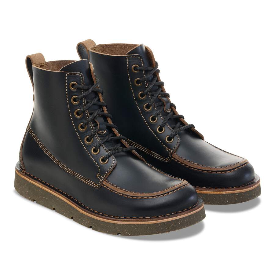 Birmingham Moc Natural Leather Oiled - Black