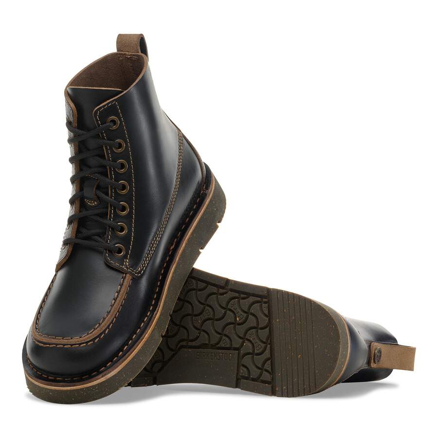 Birmingham Moc Natural Leather Oiled - Black