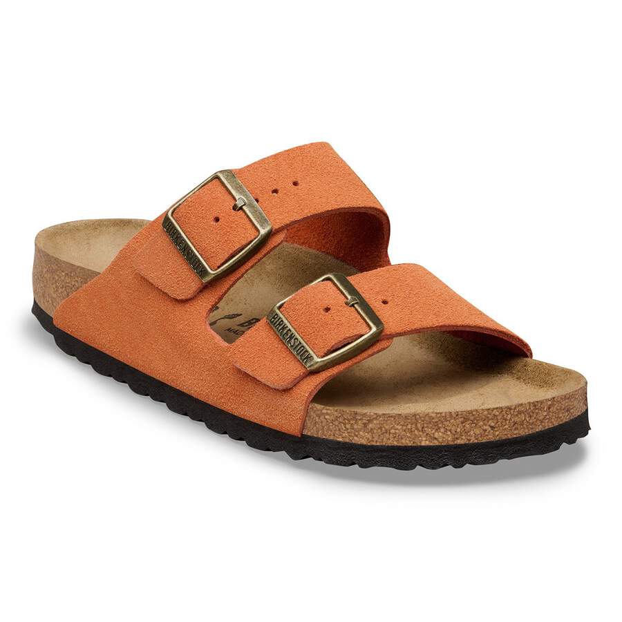 Arizona Suede Leather - Dark Rust