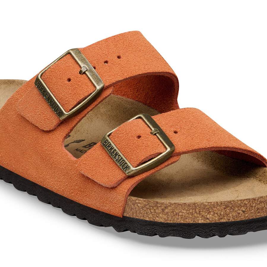Arizona Suede Leather - Dark Rust