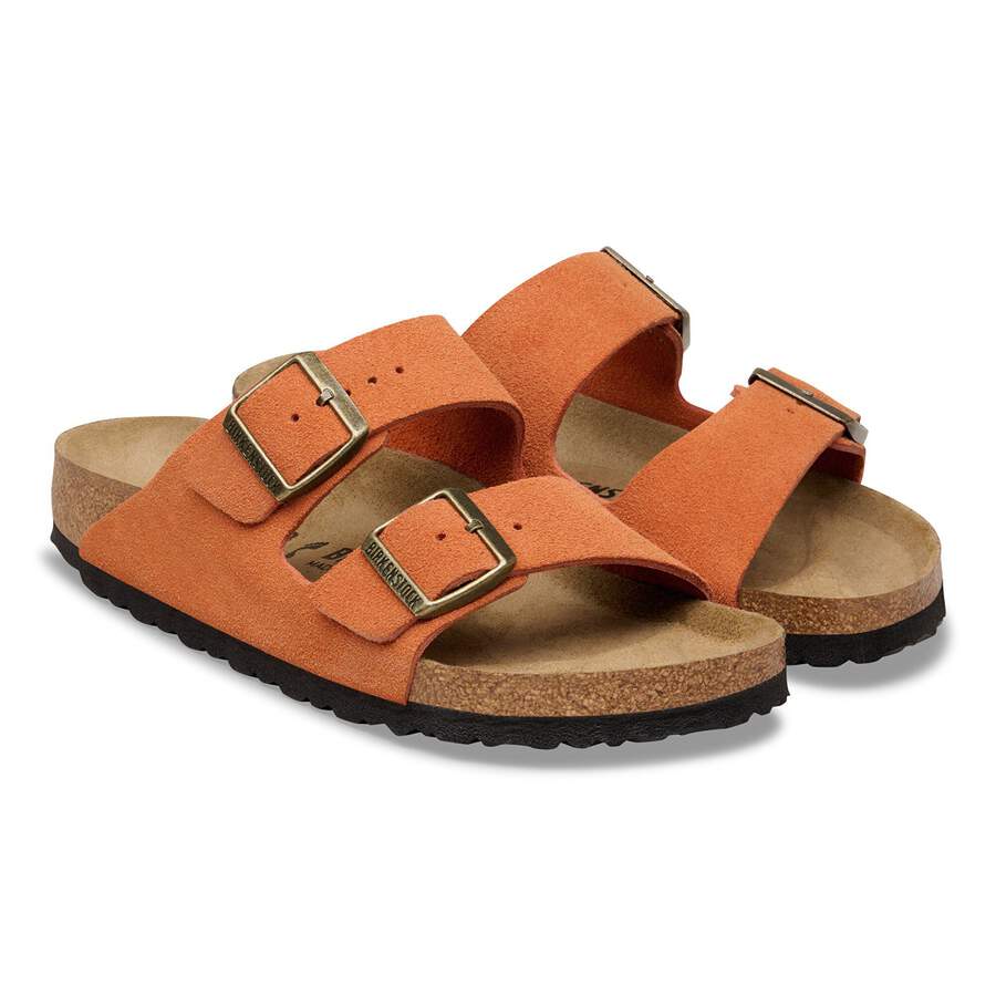Arizona Suede Leather - Dark Rust