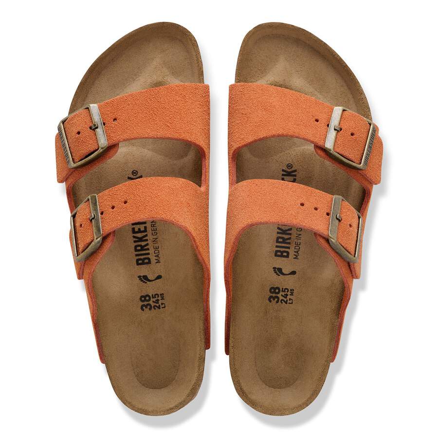 Arizona Suede Leather - Dark Rust