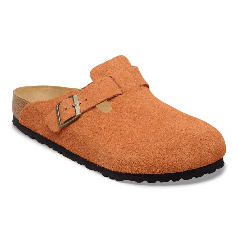 Boston Suede Leather - Dark Rust