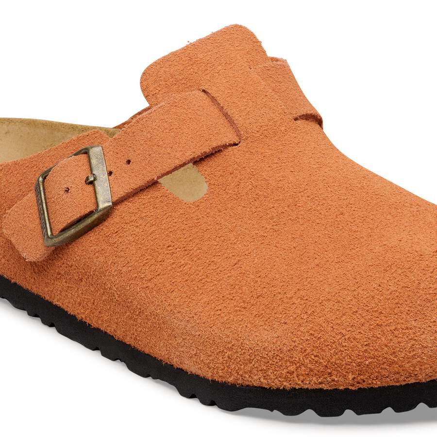 Boston Suede Leather - Dark Rust