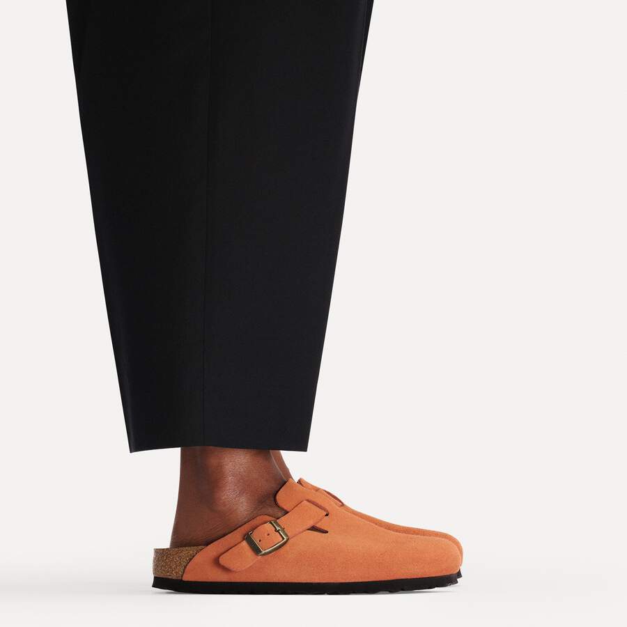Boston Suede Leather - Dark Rust