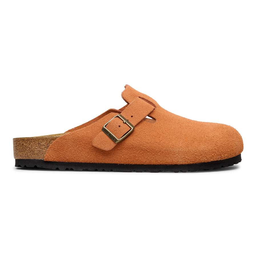 Boston Suede Leather - Dark Rust