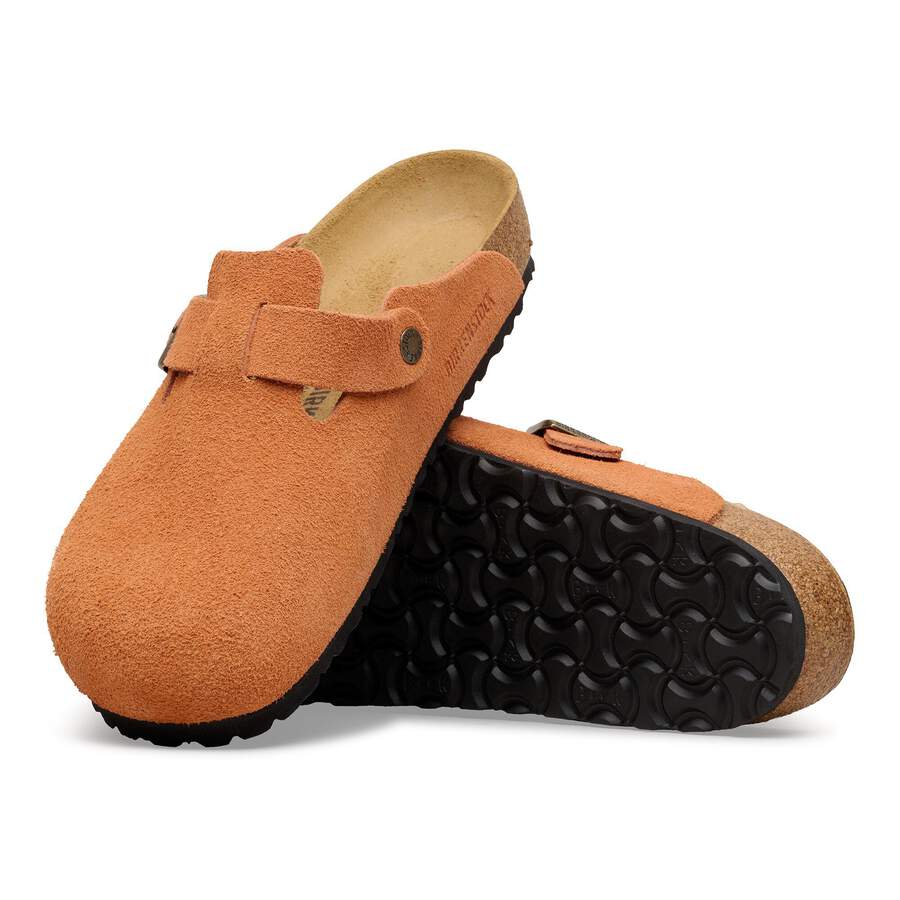 Boston Suede Leather - Dark Rust