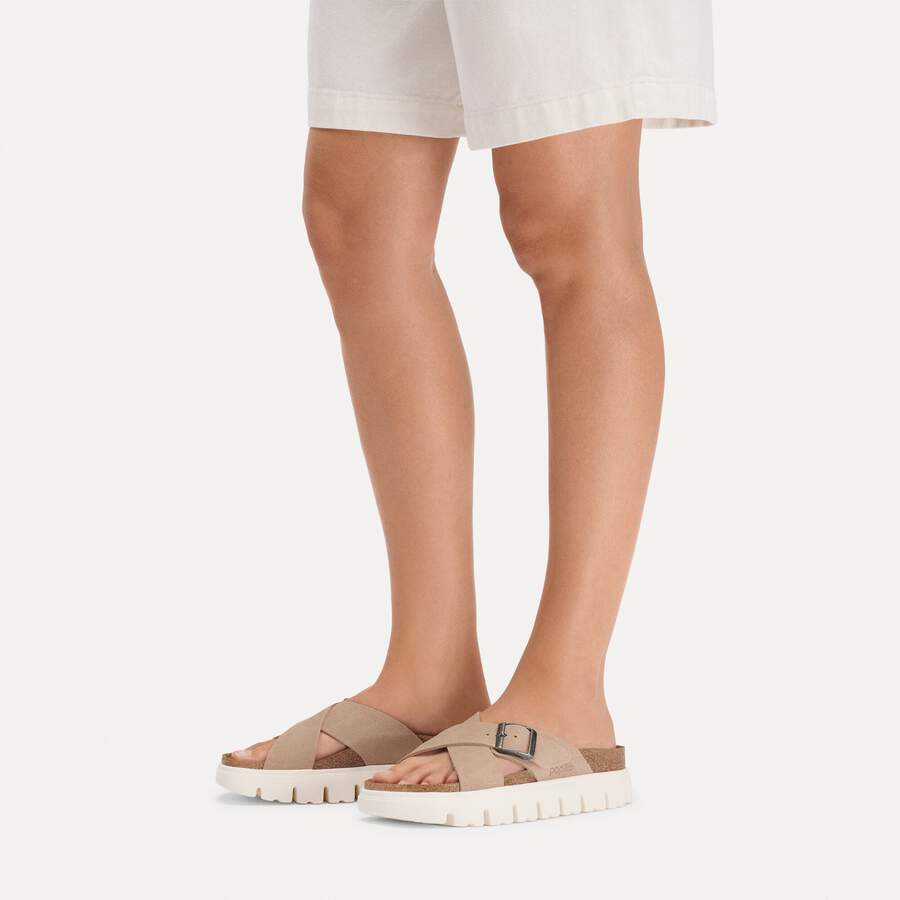 Siena PAP Chunky Suede Leather - Warm Sand