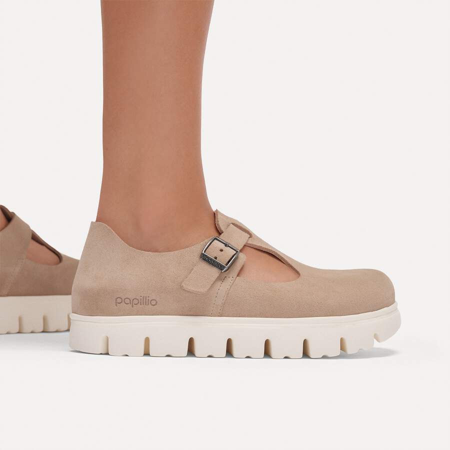 Paris Chunky Suede Leather - Warm Sand