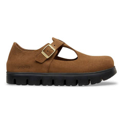 Paris Chunky Suede Leather - Dark Tea