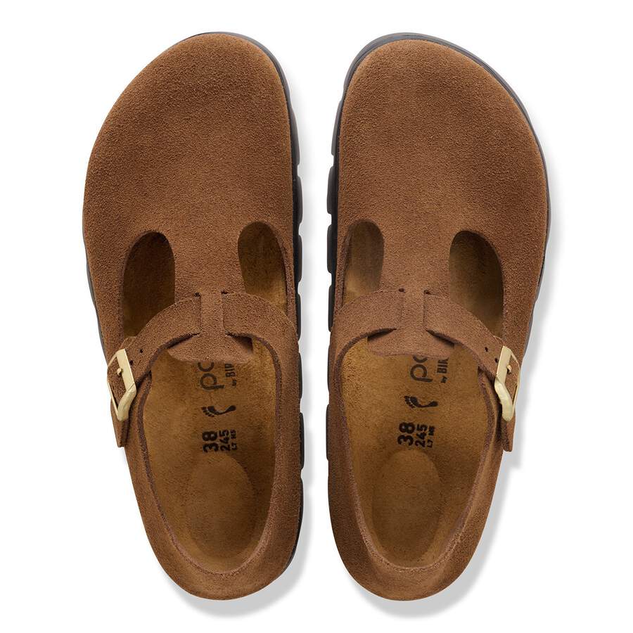 Paris Chunky Suede Leather - Dark Tea