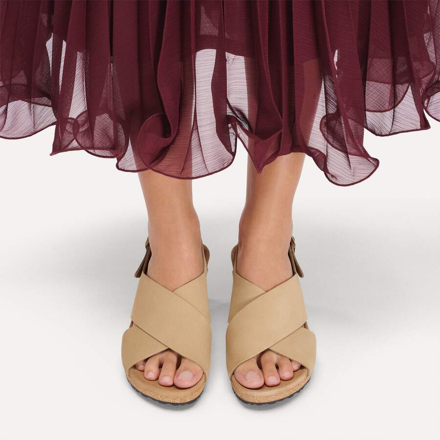Samira Nubuck Leather - Sandcastle