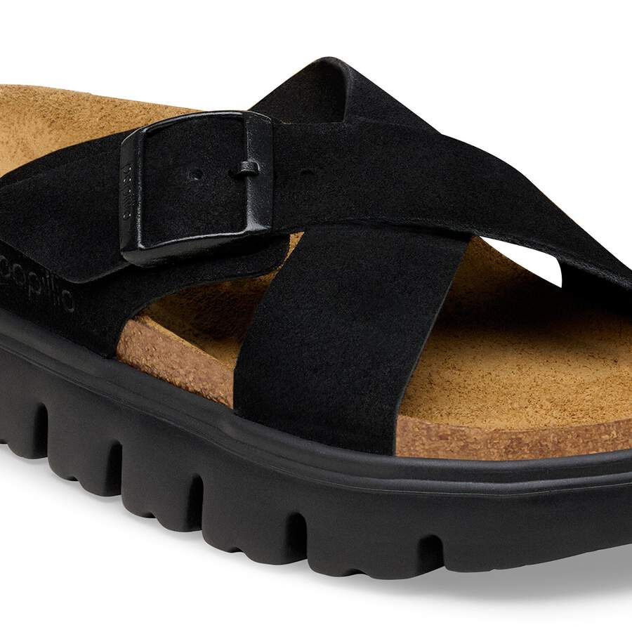 Siena PAP Chunky Suede Leather - Black