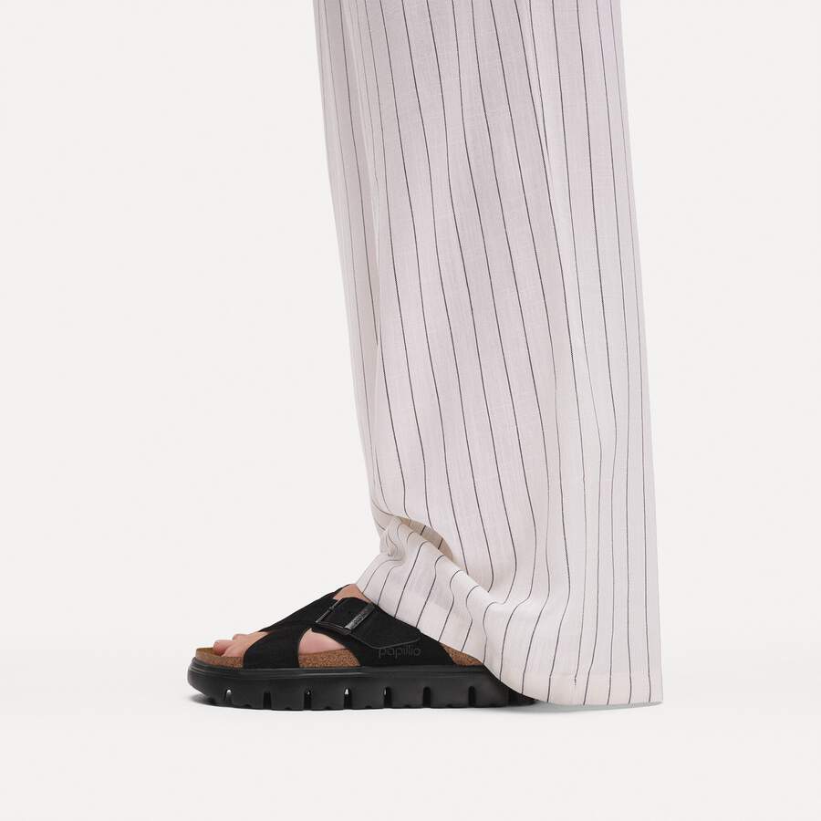 Siena PAP Chunky Suede Leather - Black