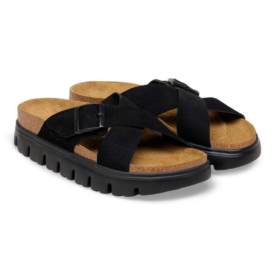 Siena PAP Chunky Suede Leather - Black