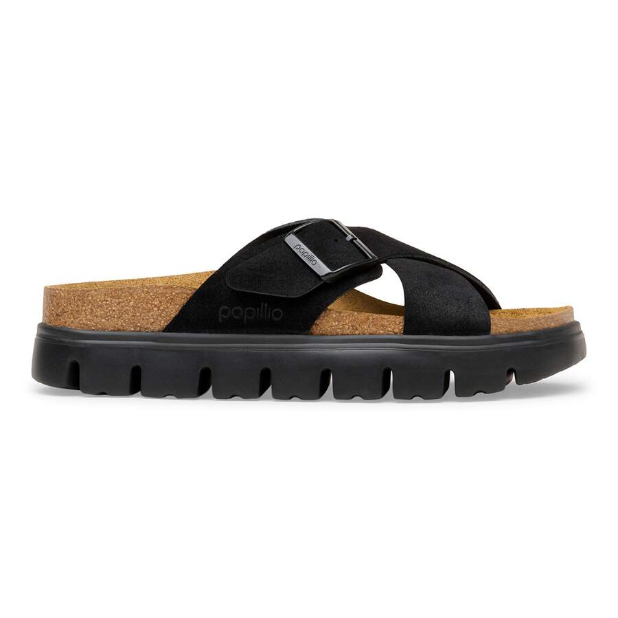 Siena PAP Chunky Suede Leather - Black