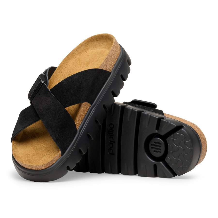 Siena PAP Chunky Suede Leather - Black