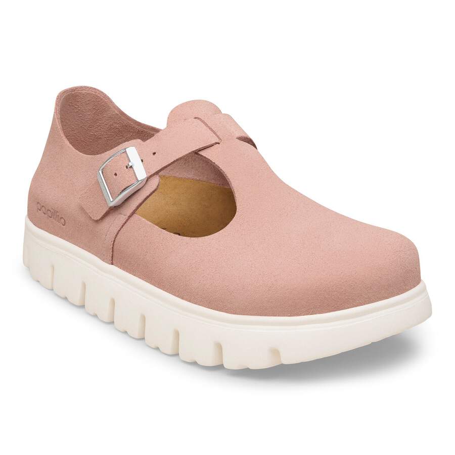 Paris Chunky Suede Leather - Pink Clay