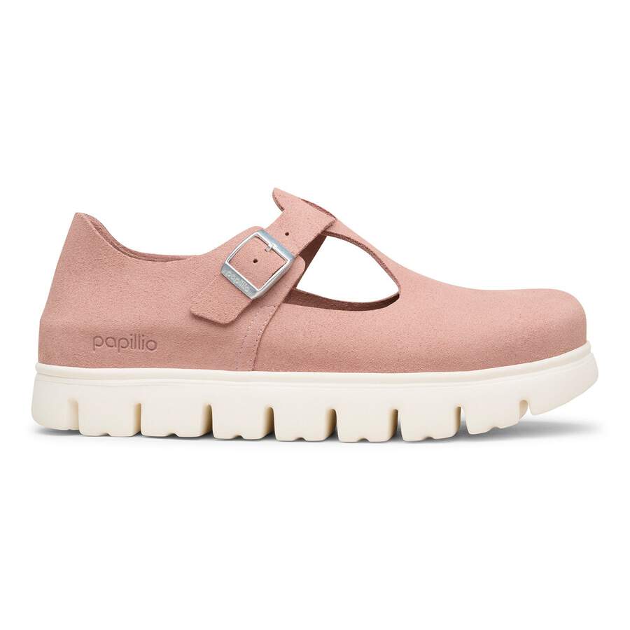 Paris Chunky Suede Leather - Pink Clay