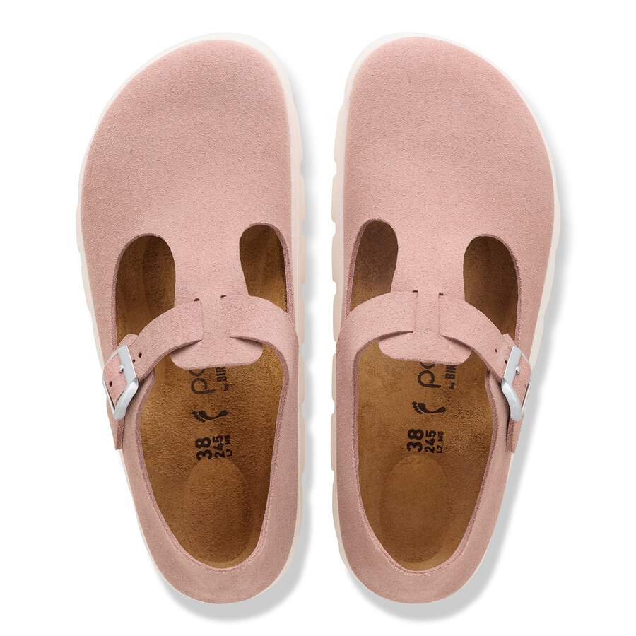 Paris Chunky Suede Leather - Pink Clay