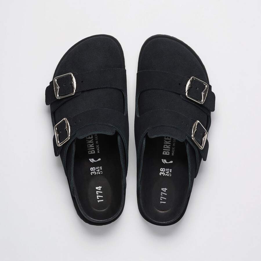 1774 222 West Suede Suede Leather - Black