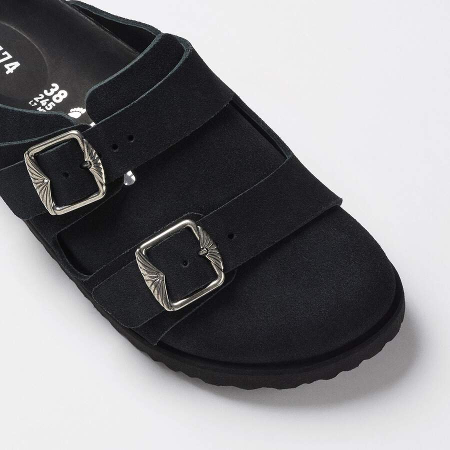 1774 222 West Suede Suede Leather - Black