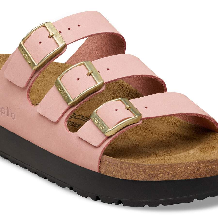 Florida Flex Platform Nubuck Leather - Pink Clay
