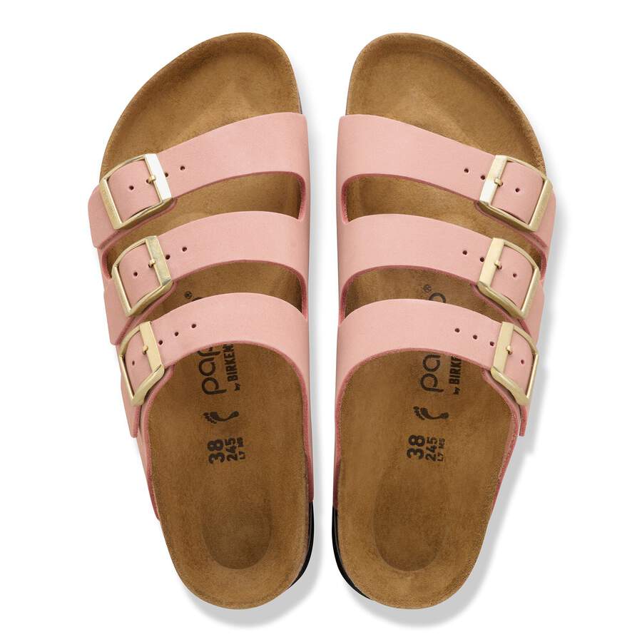 Florida Flex Platform Nubuck Leather - Pink Clay