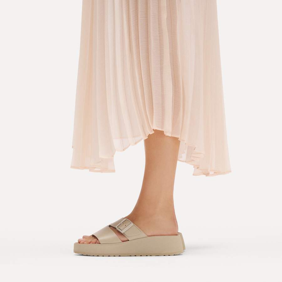 Almina Natural Leather - Oyster