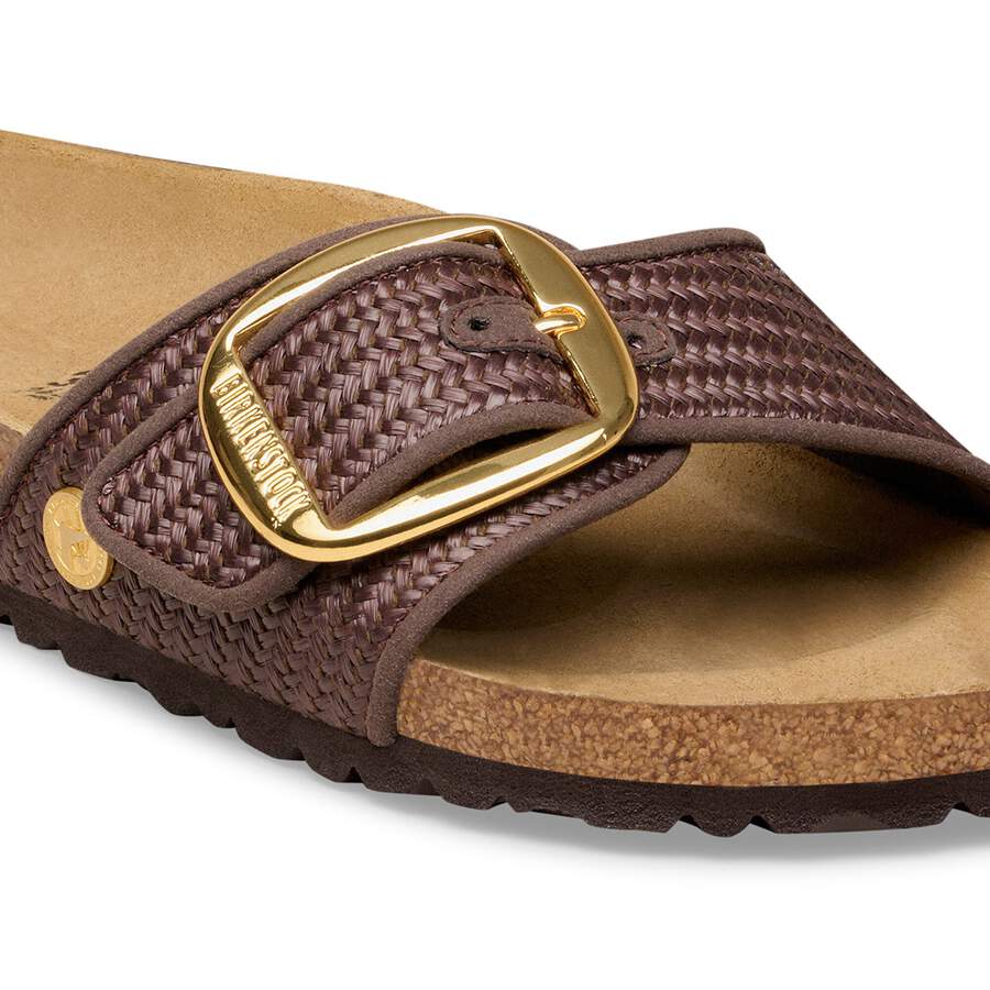 Madrid Big Buckle Raffia Textile - Raffia Carafe
