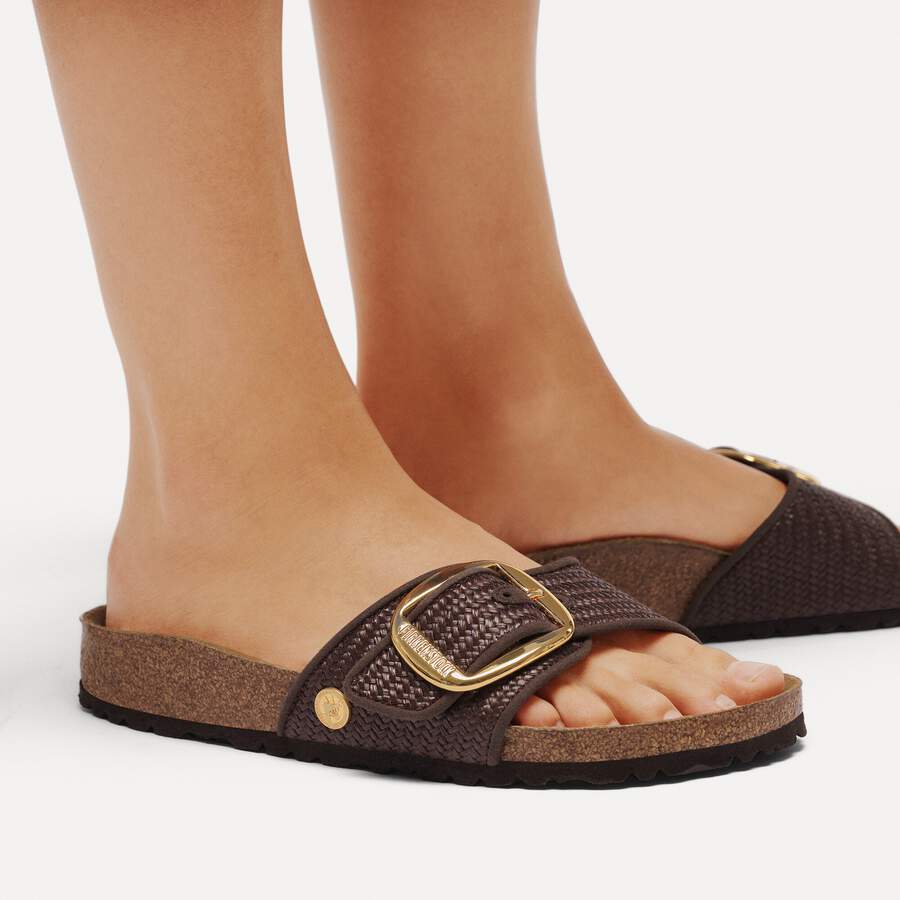 Madrid Big Buckle Raffia Textile - Raffia Carafe
