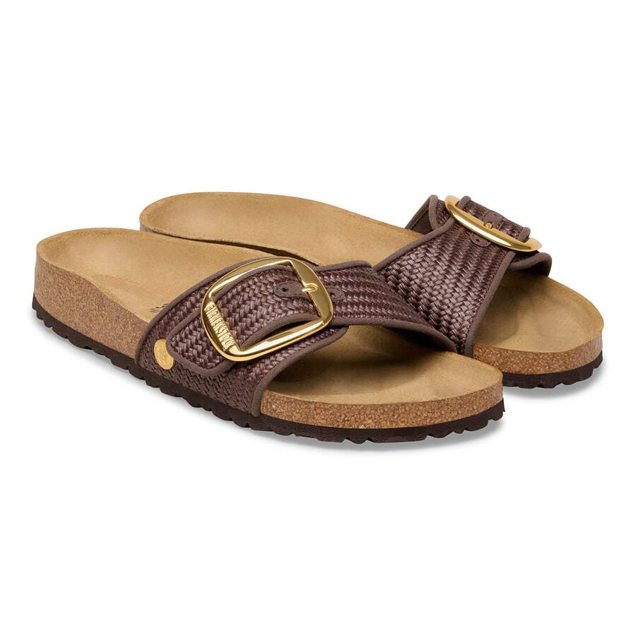 Madrid Big Buckle Raffia Textile - Raffia Carafe