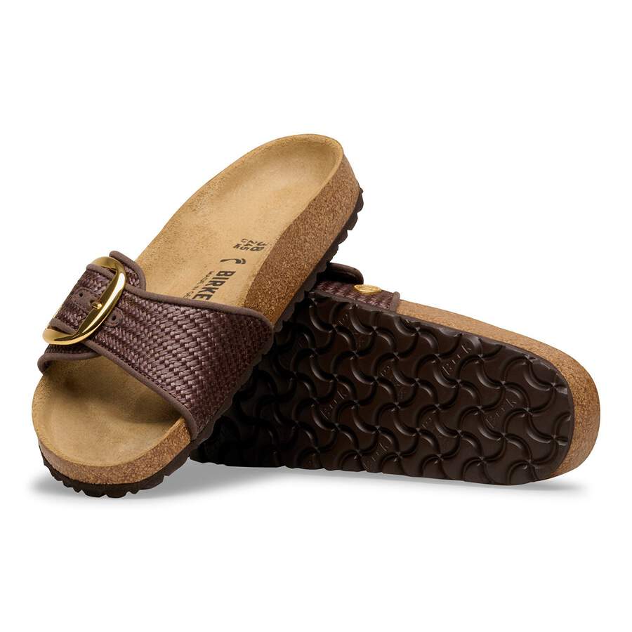 Madrid Big Buckle Raffia Textile - Raffia Carafe